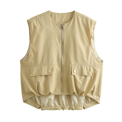 LichtFlow Dames Gilet met Luchtige Pasvorm en Tijdloze Stijl