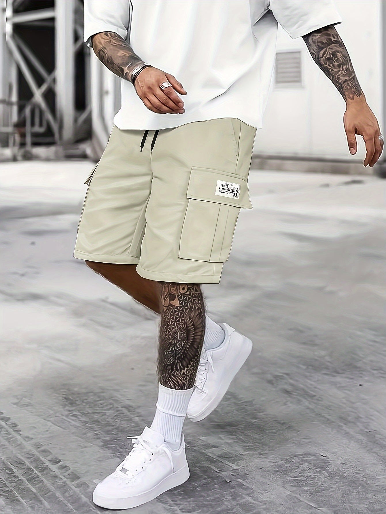 Stoere heren cargoshort Veyron met ruime zakken voor zomer