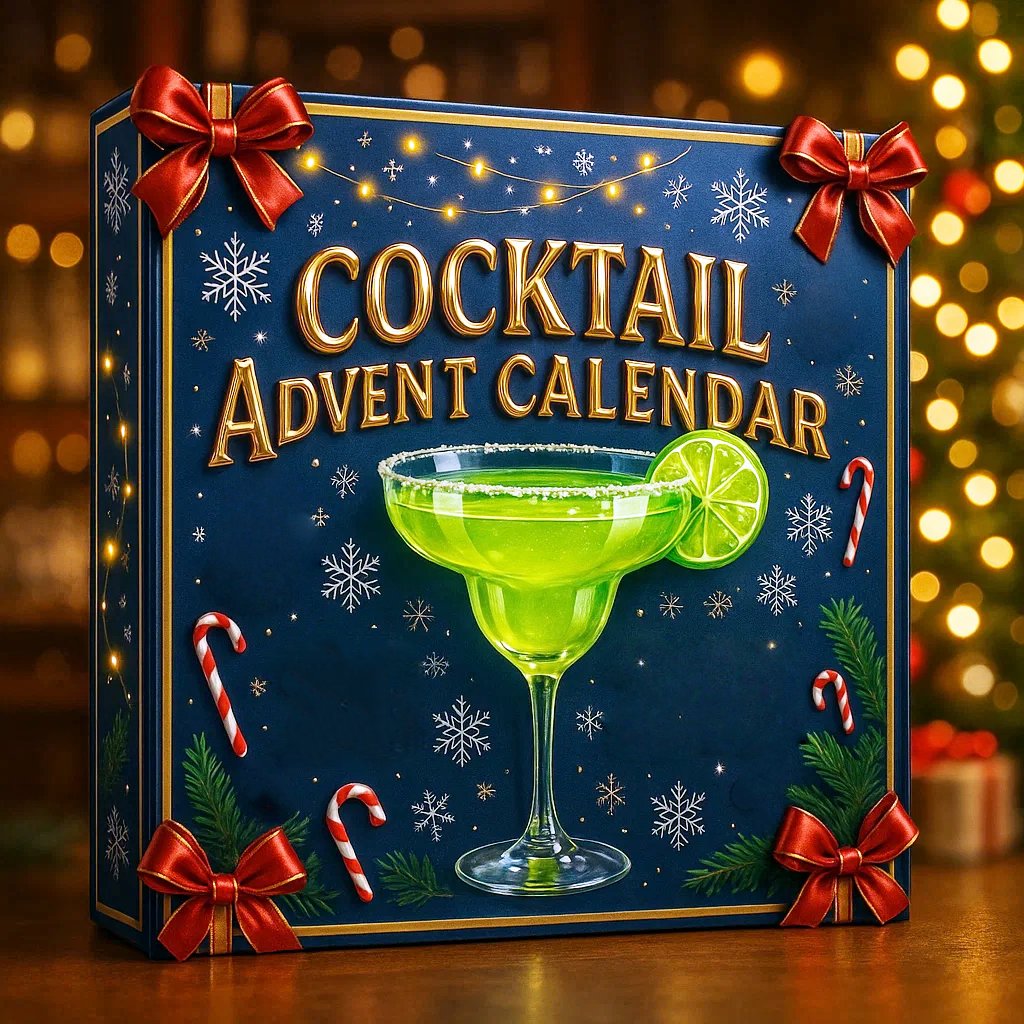 Feestmix – Cocktail adventskalender 2025 met 24 vakjes