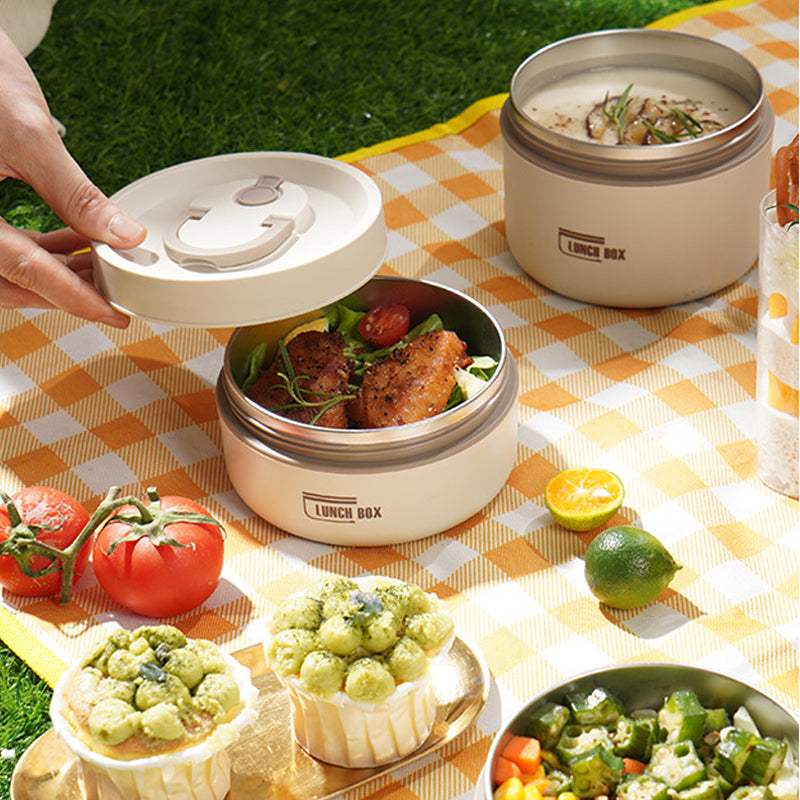 Warmio Lunchbox – Geïsoleerde RVS Lunchbox met Draagtas