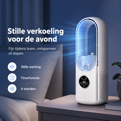 Airevo Fluisterkoel 3-in-1 Bladloze Mini Luchtkoeler Bureau