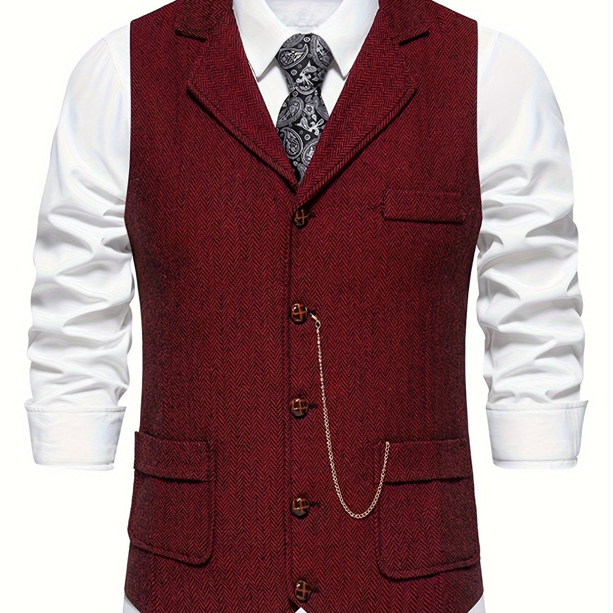 Herenvest – Klassiek Elegant Vest met Moderne Pasvorm voor Feest en Kantoor