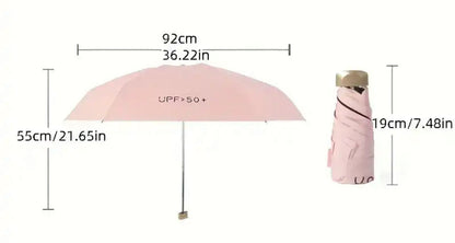 Mini Paraplu Compact en Opvouwbaar voor Regen en Zon Bescherming