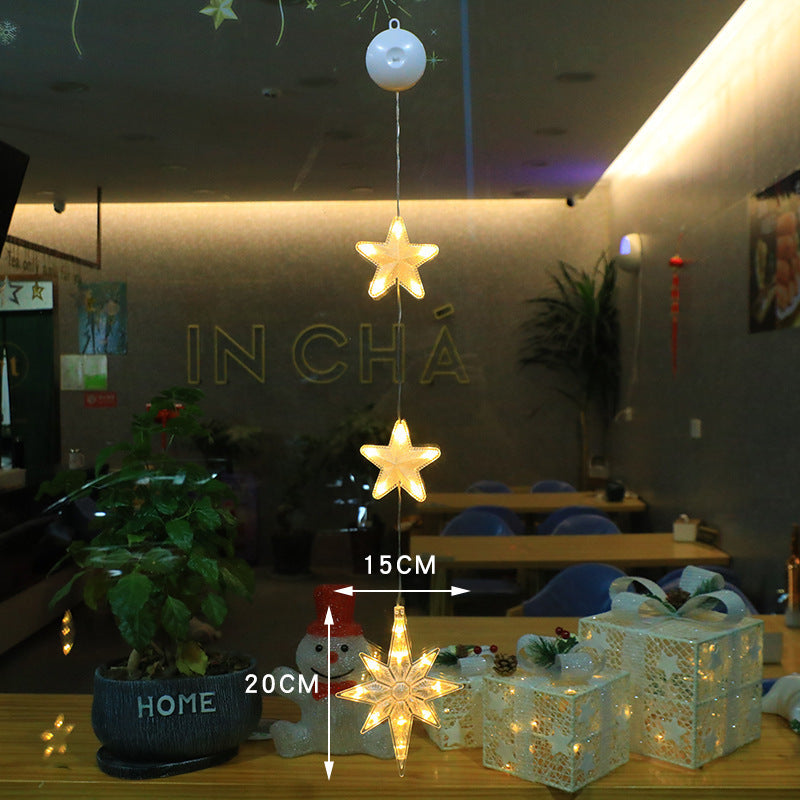 Kerst Raamverlichting met Zuignap – 10 LED Warmwit Licht IP44