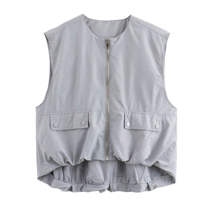 LichtFlow Dames Gilet met Luchtige Pasvorm en Tijdloze Stijl
