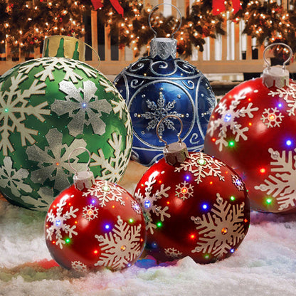 Grote Opblaasbare Kerstbal voor Buiten, 60 cm, Meerkleurig