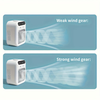 CoolBreeze Mini Luchtkoeler USB Vernevelaar Compact Bureau Ventilator