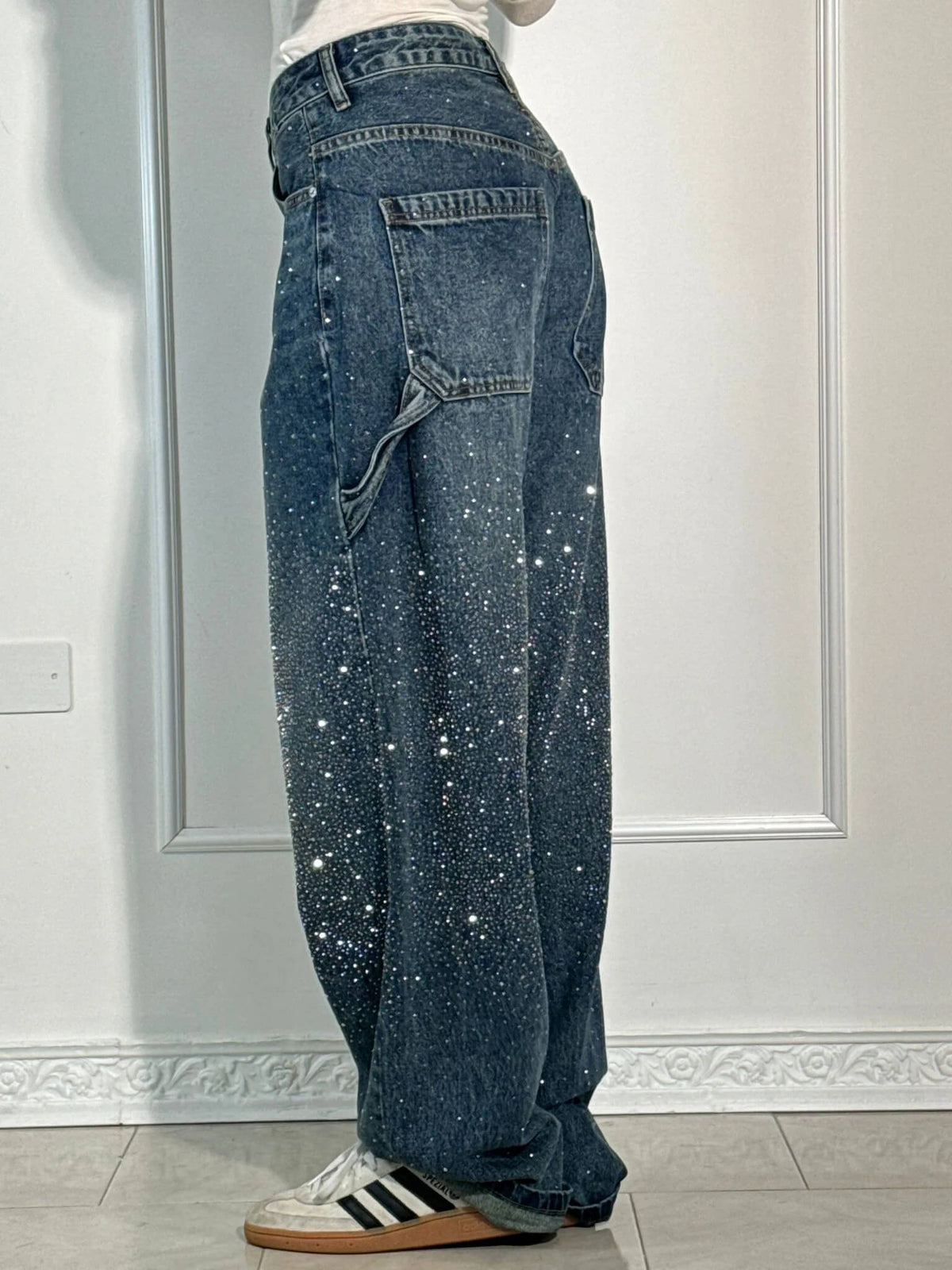Jasmijn Dames Wijde Spijkerbroek – Loose Fit Jeans met Comfortabele Pasvorm