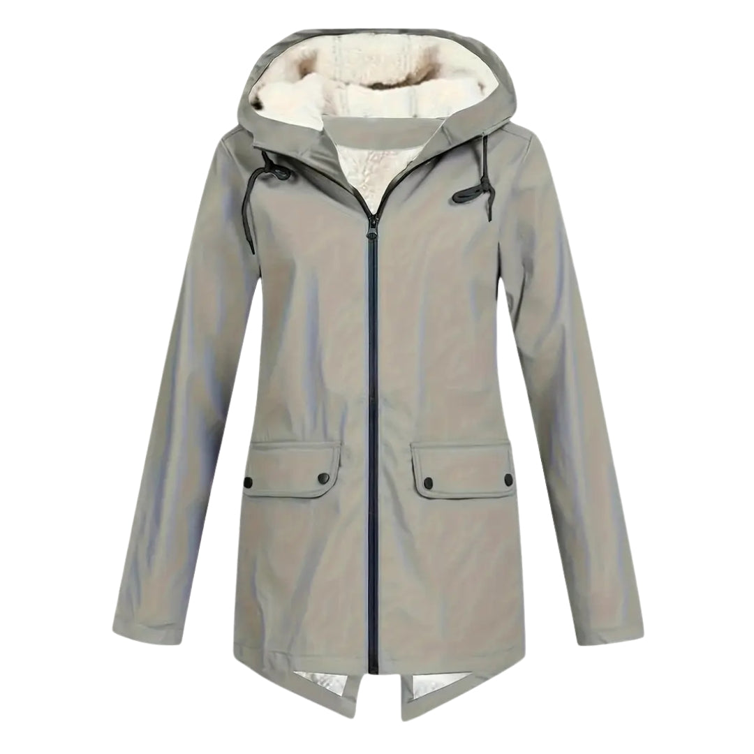 Waterdichte Dameswinterjas met Capuchon en Warme Voering