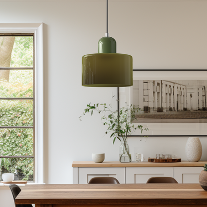 Bauhaus Glas Hanglamp | Modern Klotdesign | Verstelbare Hanglamp | Brick by Brick