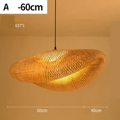 Noor Rotan Hanglamp – Natuurlijke Sfeerverlichting voor Interieur