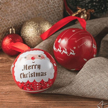 Kerst Snoepdoos 7 cm met Hangkoord – Decoratieve Snoepcontainer