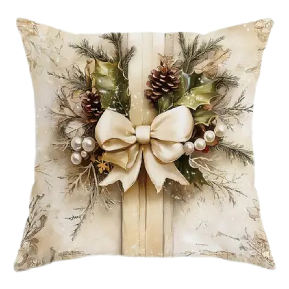 Kussenhoes Kerst Fluweel Vintage Stijl