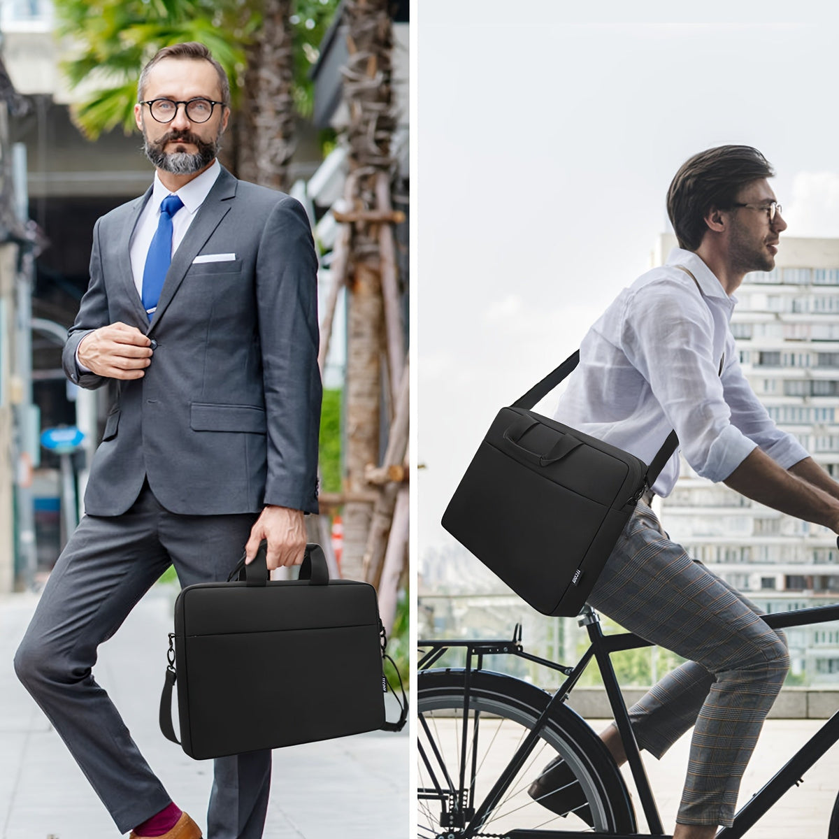 Workiva Laptoptas 17 Inch – Zakelijke Schoudertas met TSA-Vak