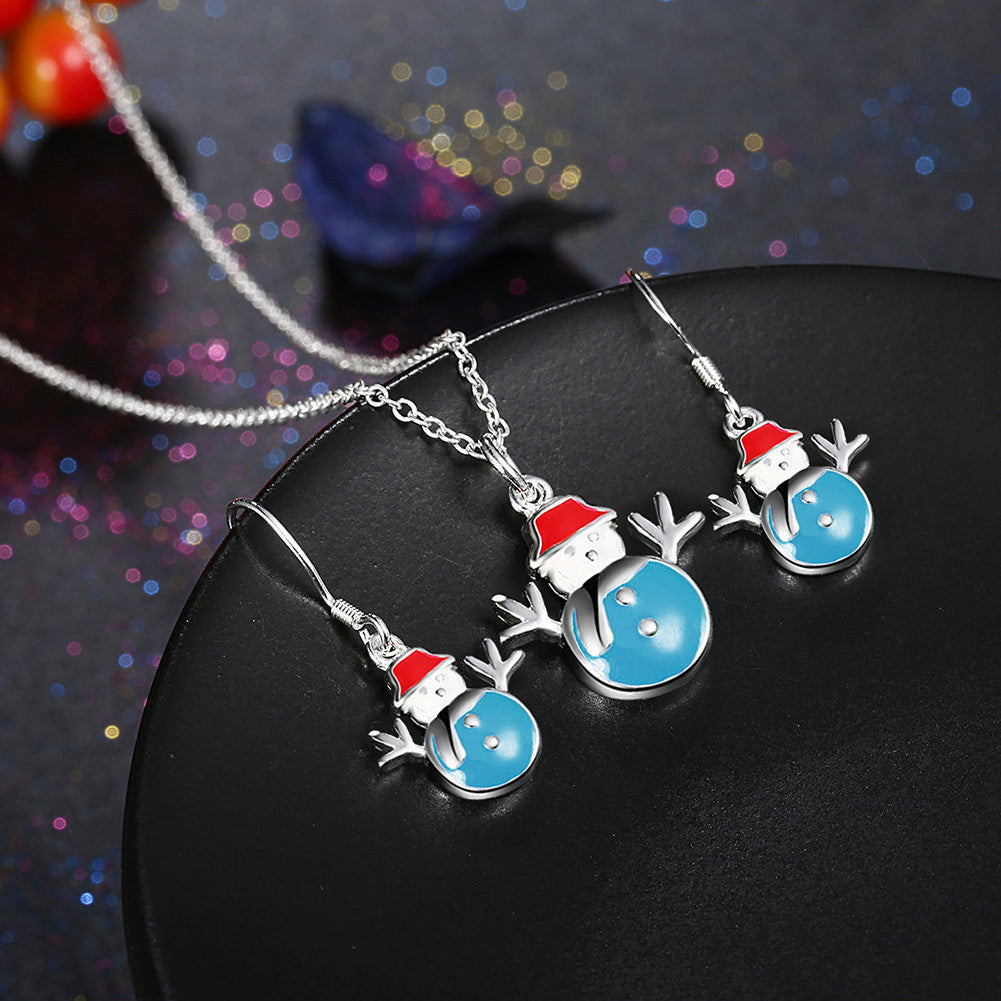 Kerstique – Kerst Sieradenset met Ketting en Oorbellen voor Dames