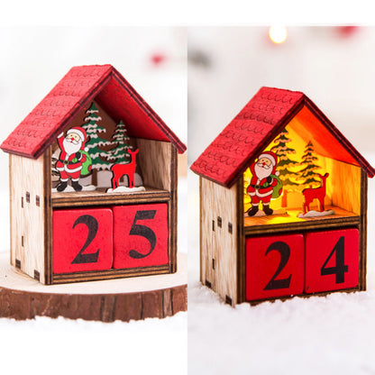 Lichtkalender Kerstdecoratie – LED Adventskalender met Kerstman of Sneeuwman
