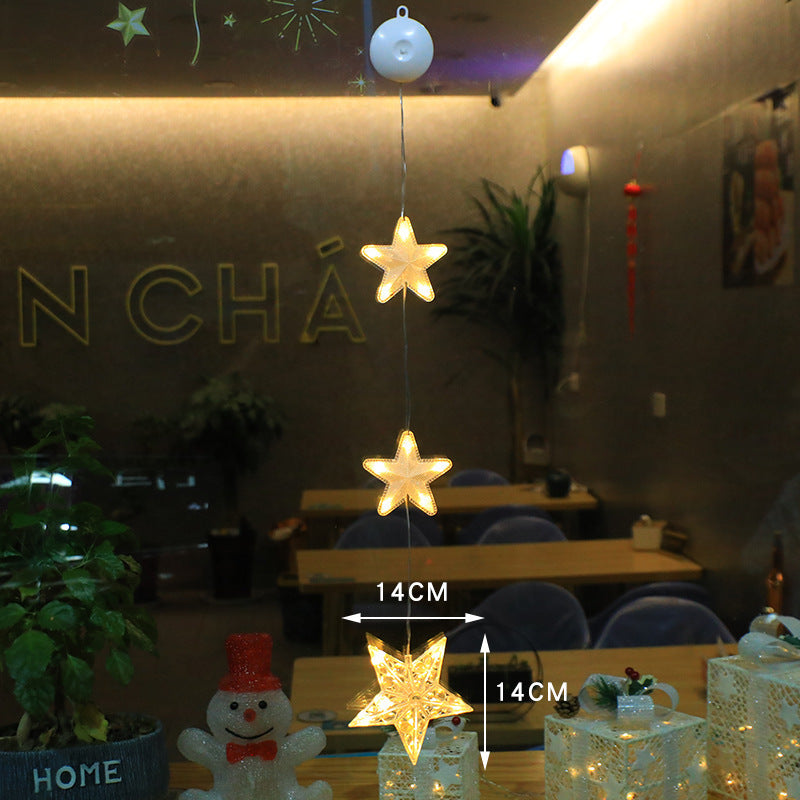 Kerst Raamverlichting met Zuignap – 10 LED Warmwit Licht IP44
