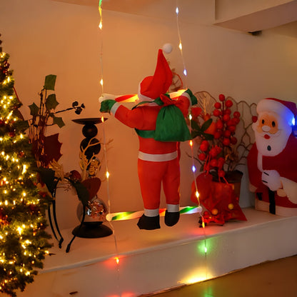 Klimmende Kerstman Ladder Display