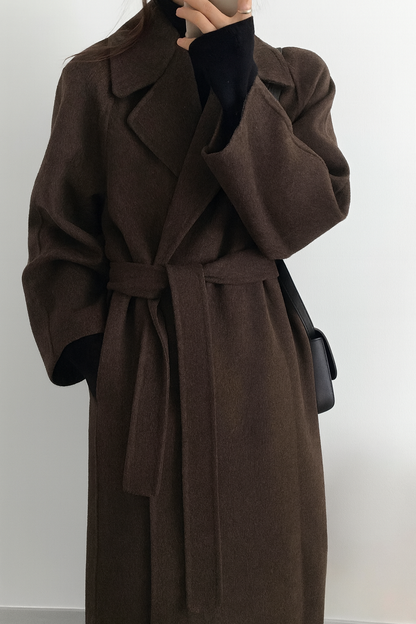 Elise Dames Manteljas van Wolblend – Tijdloos, Warm en Elegant