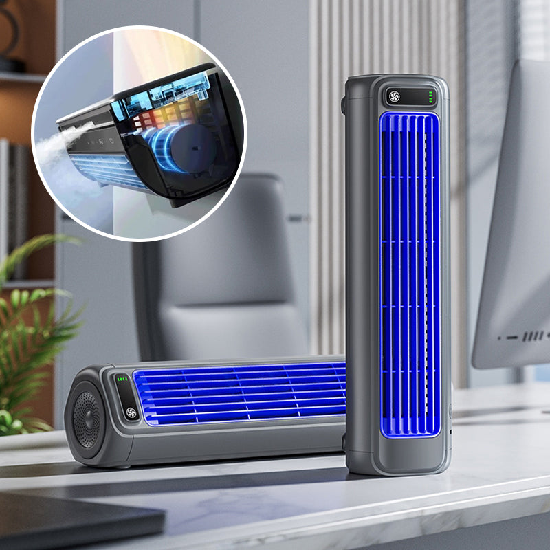 KoelBries Draagbare Luchtkoeler Oplaadbaar Compact Ventilatormodel
