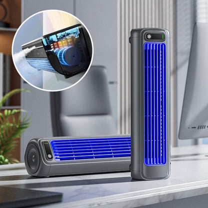 KoelBries Draagbare Luchtkoeler Oplaadbaar Compact Ventilatormodel