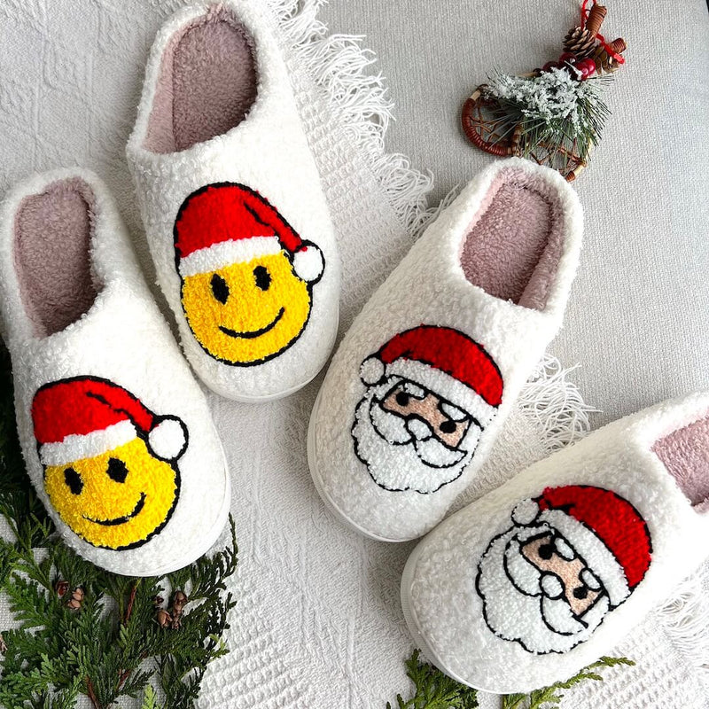 Kerstknus Dames Pantoffels – Warme Kerstpantoffels met Antislip