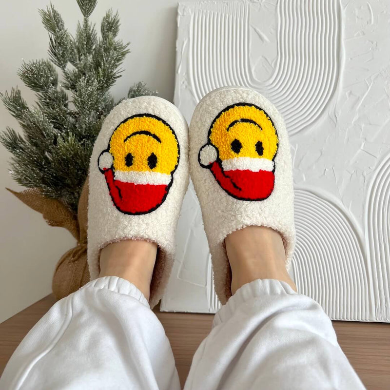 Kerstknus Dames Pantoffels – Warme Kerstpantoffels met Antislip