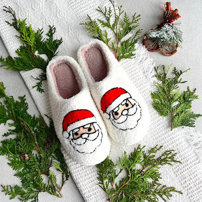 Kerstknus Dames Pantoffels – Warme Kerstpantoffels met Antislip