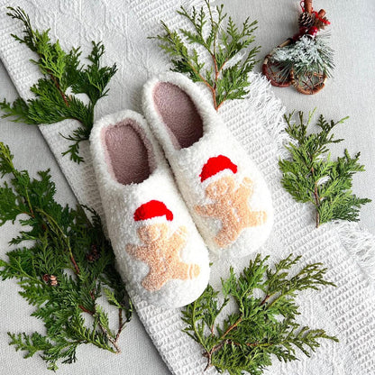 Kerstknus Dames Pantoffels – Warme Kerstpantoffels met Antislip