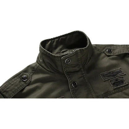 Milan Heren Militaire Jas – Stoer, Warm & Veelzijdig