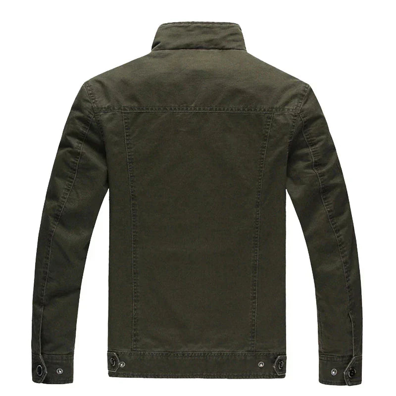 Milan Heren Militaire Jas – Stoer, Warm & Veelzijdig
