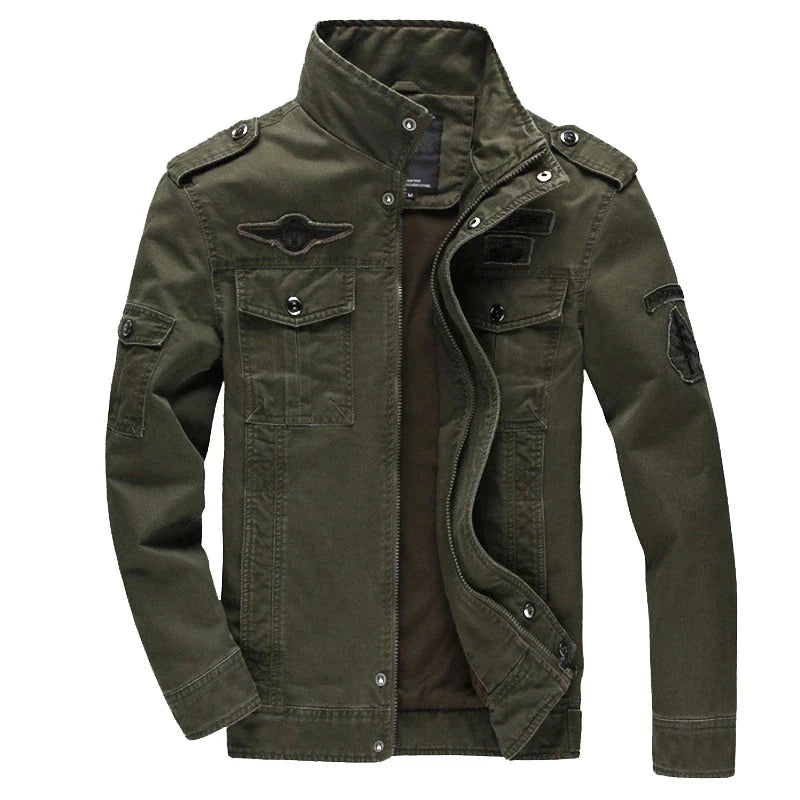 Milan Heren Militaire Jas – Stoer, Warm & Veelzijdig