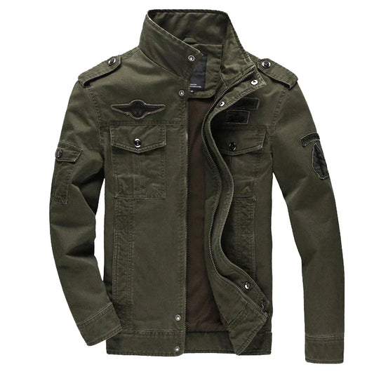Milan Heren Militaire Jas – Stoer, Warm & Veelzijdig