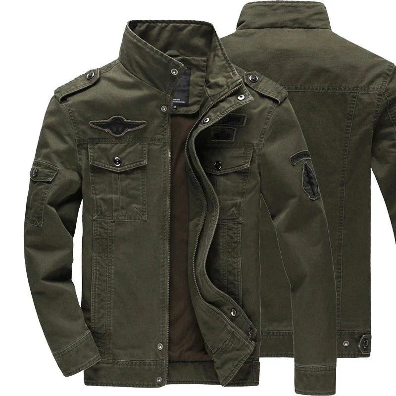 Milan Heren Militaire Jas – Stoer, Warm & Veelzijdig
