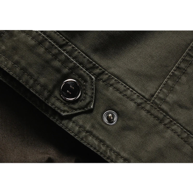 Milan Heren Militaire Jas – Stoer, Warm & Veelzijdig