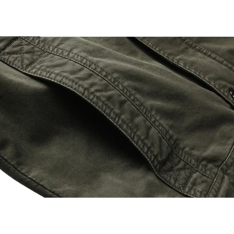 Milan Heren Militaire Jas – Stoer, Warm & Veelzijdig