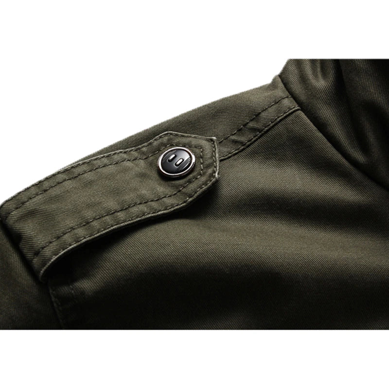 Milan Heren Militaire Jas – Stoer, Warm & Veelzijdig