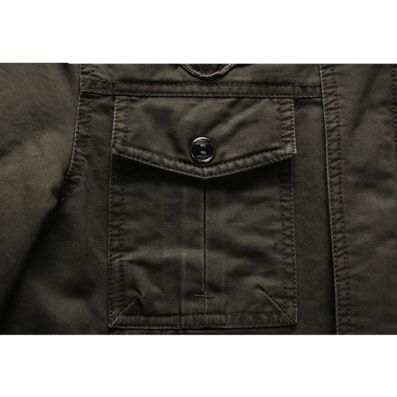 Milan Heren Militaire Jas – Stoer, Warm & Veelzijdig