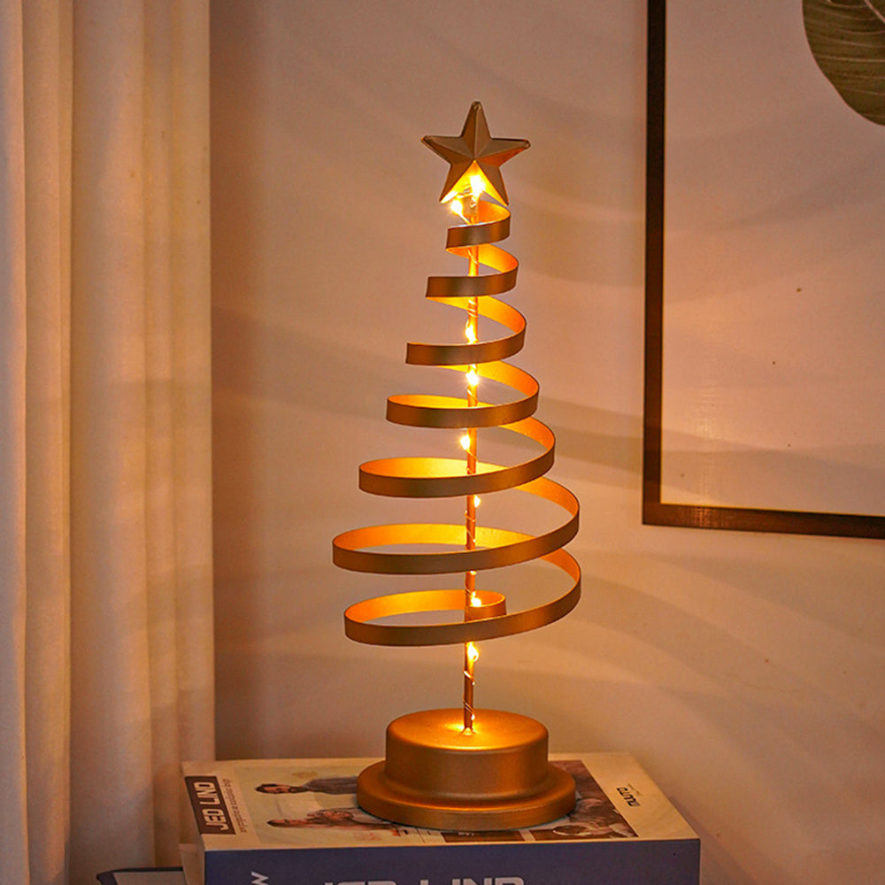 Tafellamp met LED-lampen en metalen boom