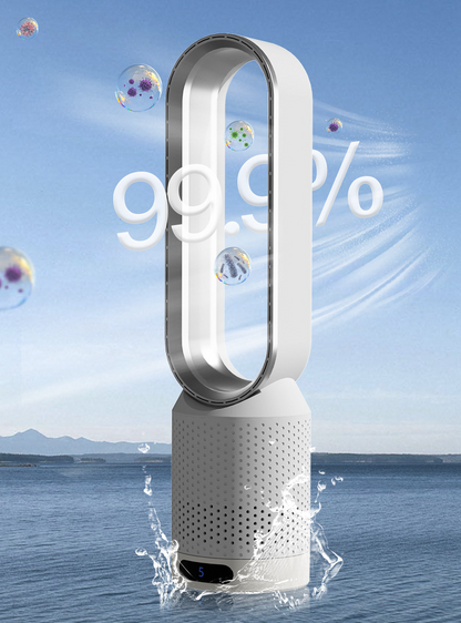 FrisWind Bladloze Luchtkoeler met 8 Snelheden en 90° Oscillatie