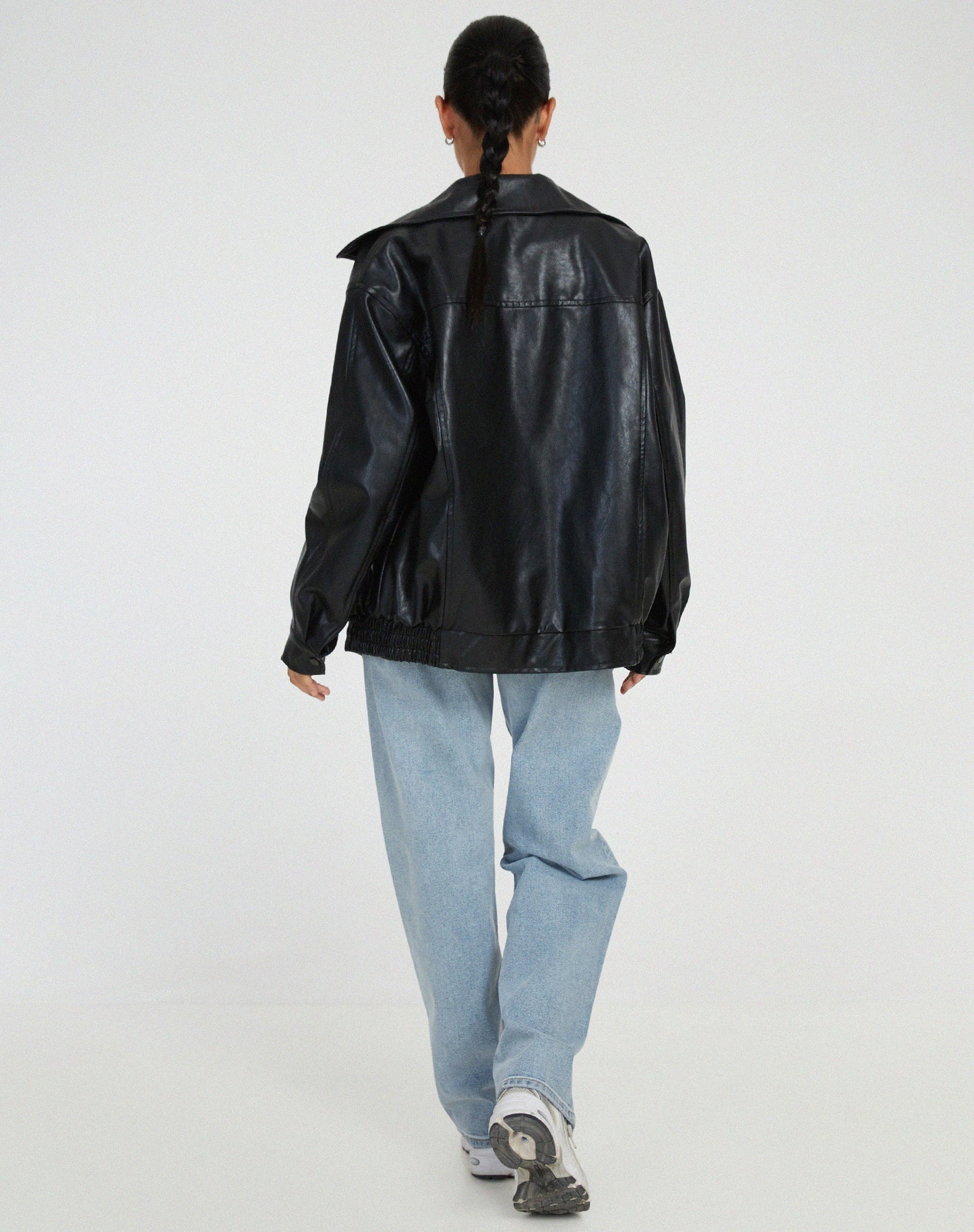 Varelia oversized damesjas van imitatieleer met rits