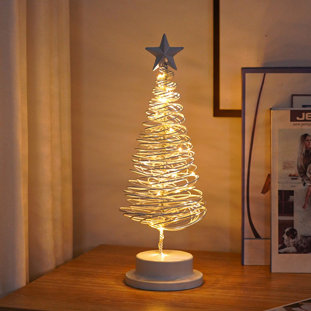 Tafellamp met LED-lampen en metalen boom
