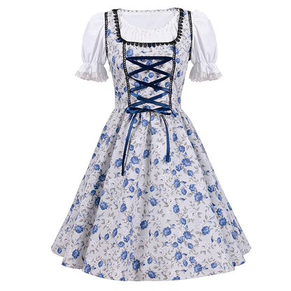 AlpenGlans Beierse Dirndl Jurk voor Oktoberfest en Feest