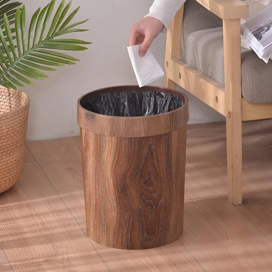 Scandinavische Prullenbak 10 Liter met Deksel – Cilindrisch Design