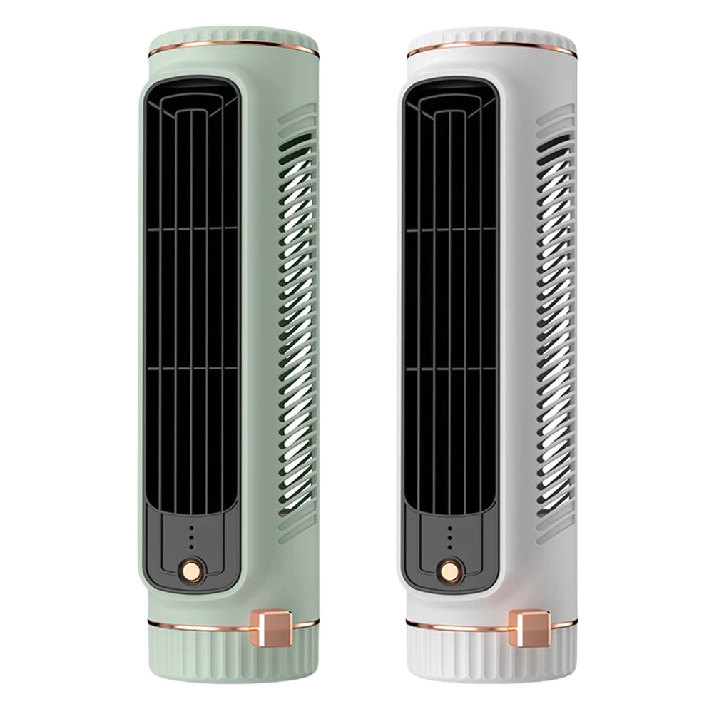 StilLucht Mini Bladloze Torenventilator USB Oplaadbaar Draagbaar