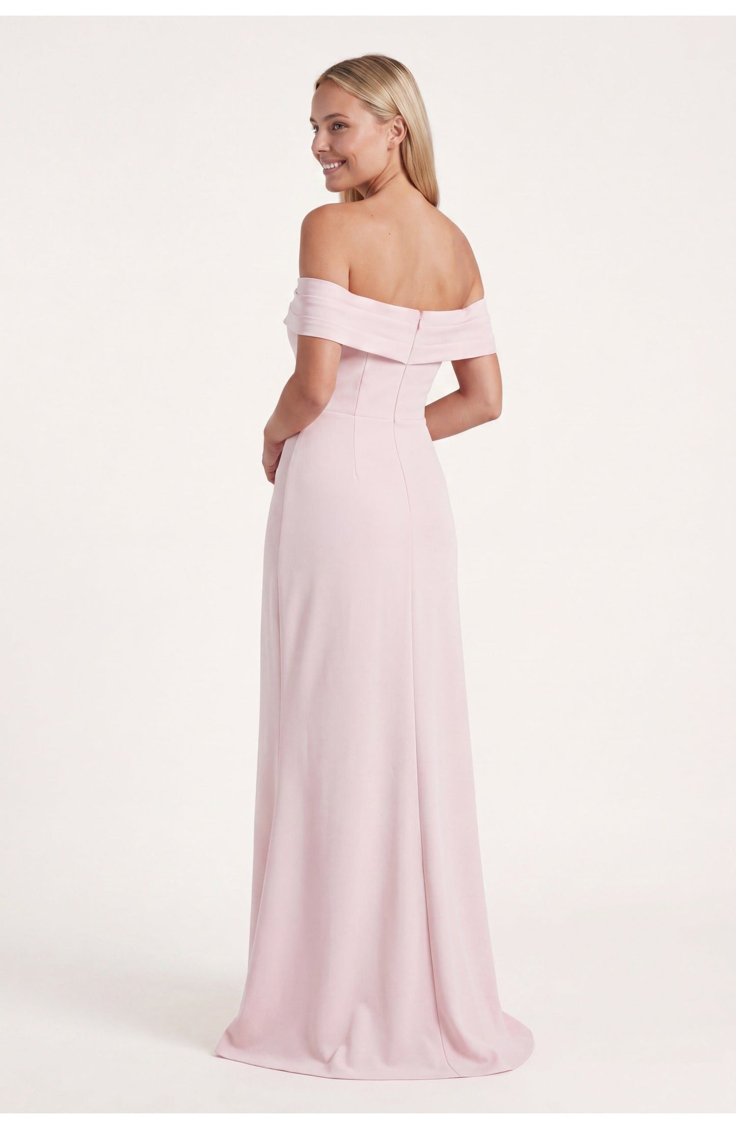 Noordzeegloed Split Elegance Off-Shoulder Maxi Jurk met Split