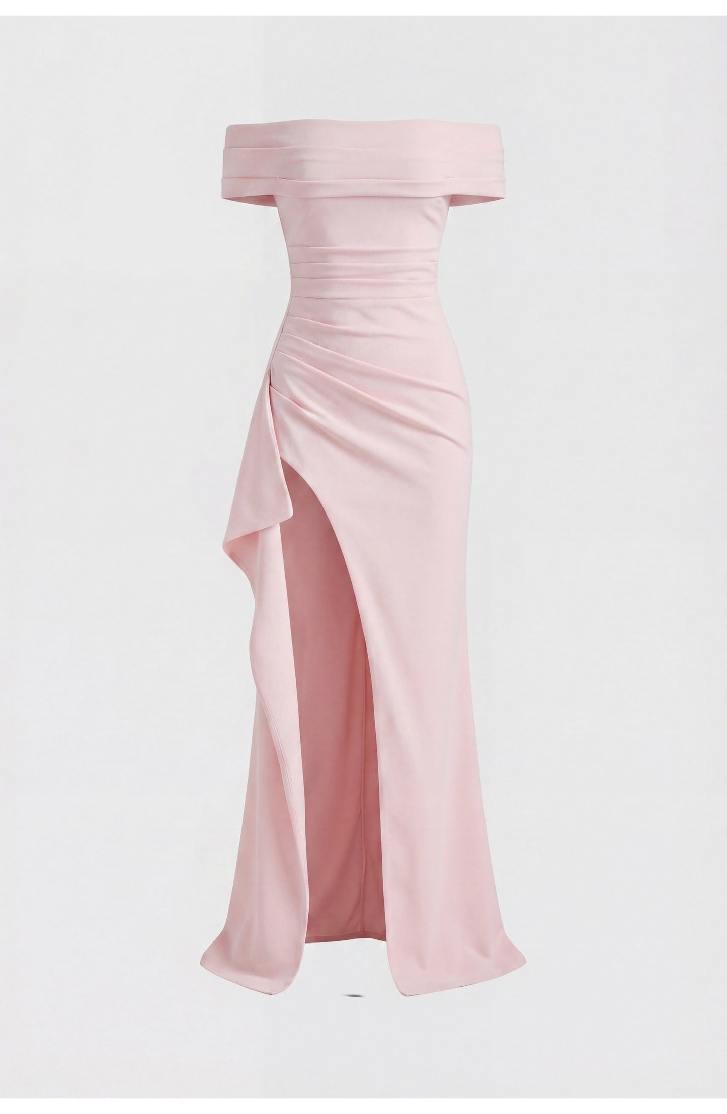 Noordzeegloed Split Elegance Off-Shoulder Maxi Jurk met Split