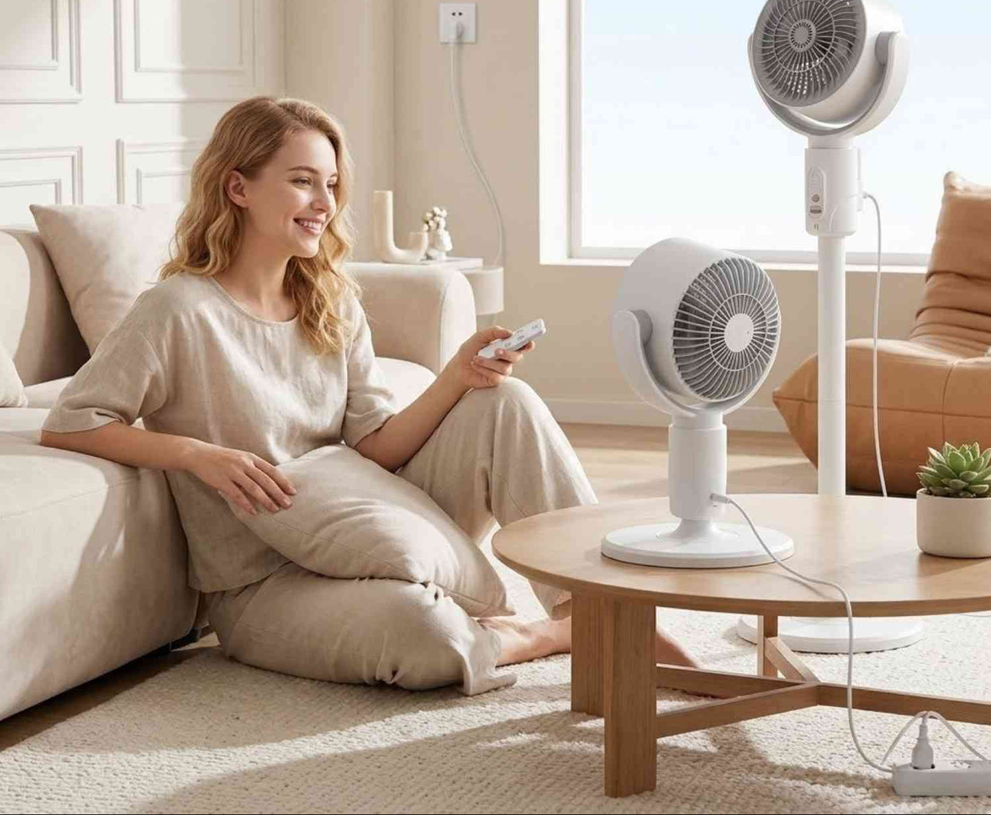 Verisko Opvouwbare Verstelbare Ventilator met Afstandsbediening USB-C