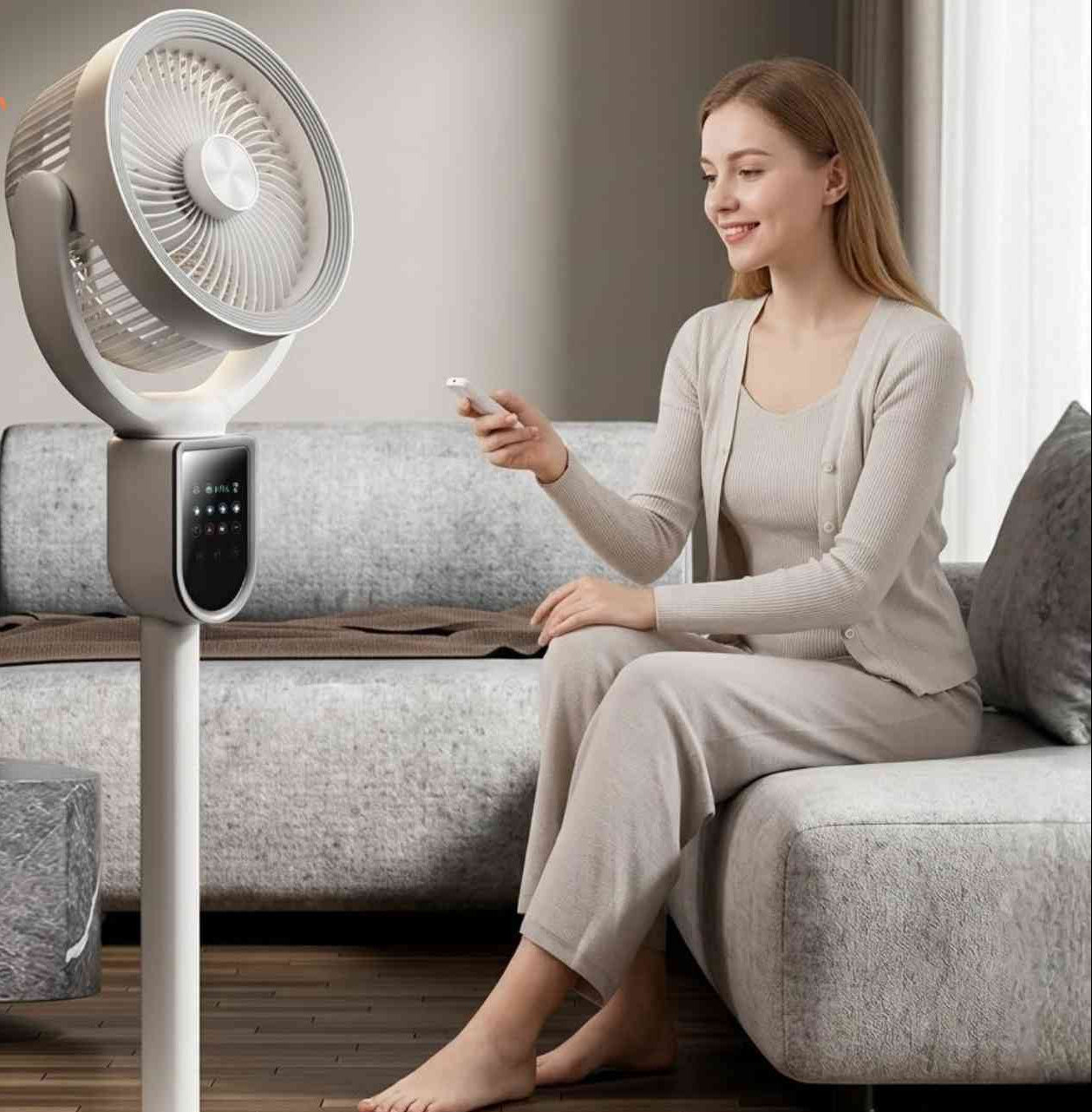 Verisko Opvouwbare Verstelbare Ventilator met Afstandsbediening USB-C