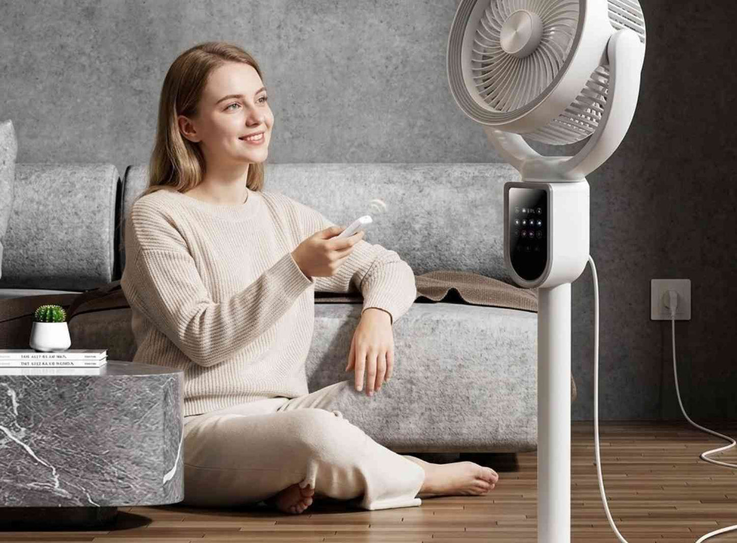 Verisko Opvouwbare Verstelbare Ventilator met Afstandsbediening USB-C